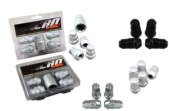 Dacromat, Chrome & Ecoat Black Wheel Nuts