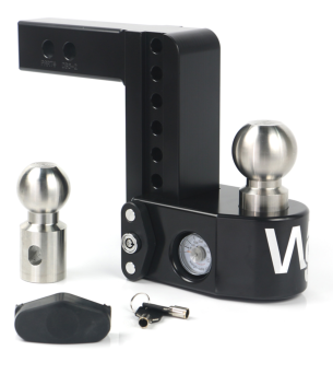 Weigh Safe Drop Hitch - 6" Drop for 2" Receiver - Black Cerakote Finish